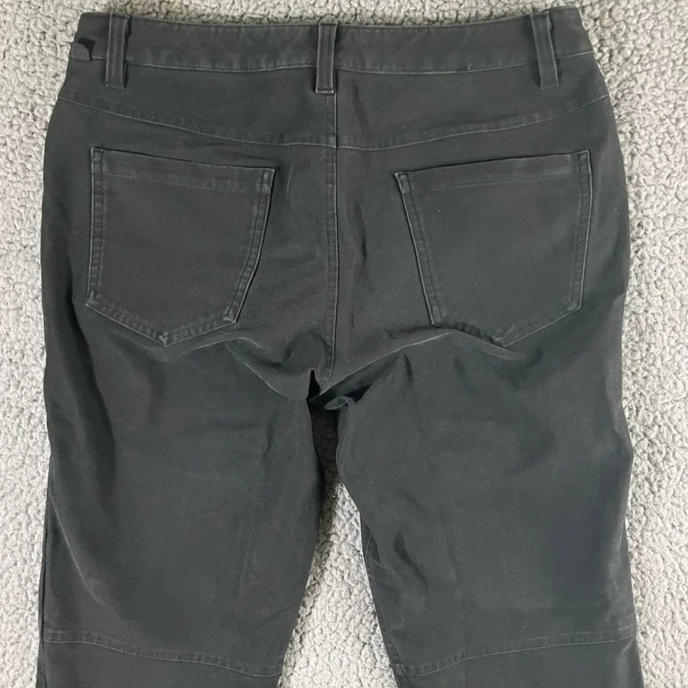 Lululemon Mens 31x30 Charcoal Black Slim Fit ABC Pants Canvas Techwear Commuter
